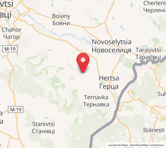 Map of Khiatska, Chernivtsi