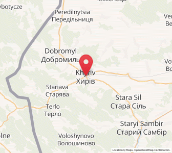 Map of Khyriv, Lviv