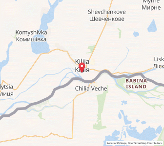 Map of Kiliïa, Odessa