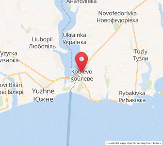 Map of Koblévé, Mykolaiv