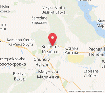 Map of Kochetok, Kharkiv