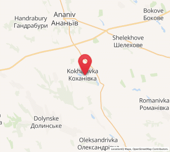 Map of Kokhanivka, Odessa