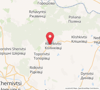 Map of Kolinkivtsi, Chernivtsi