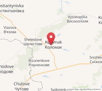 Map of Kolomak, Kharkiv