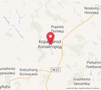 Map of Kopaïhorod, Vinnytsia