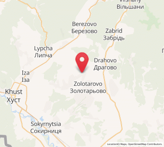 Map of Kopashnovo, Transcarpathia
