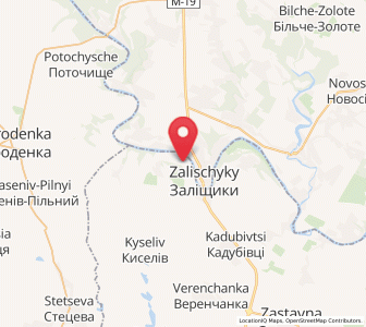 Map of Kostryjivka, Chernivtsi