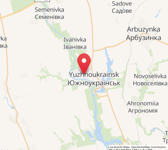 Map of Kostiantynivka, Mykolaiv