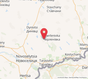 Map of Kotélévé, Chernivtsi