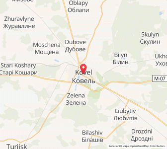 Map of Kovel, Volyn