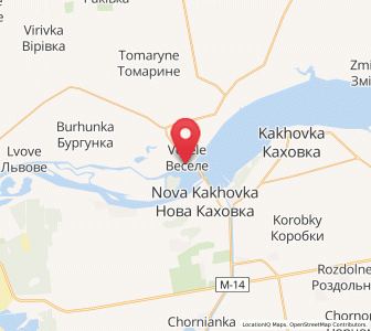 Map of Kozatské, Kherson