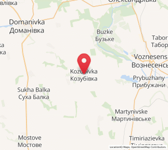 Map of Kozoubivka, Mykolaiv