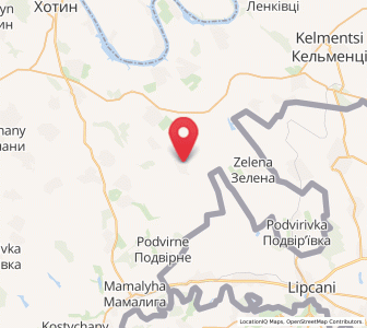 Map of Kozyriany, Chernivtsi