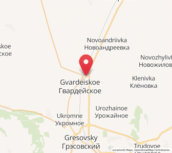 Map of Krasna Zor'ka, Crimea
