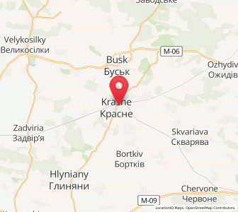 Map of Krasne, Lviv