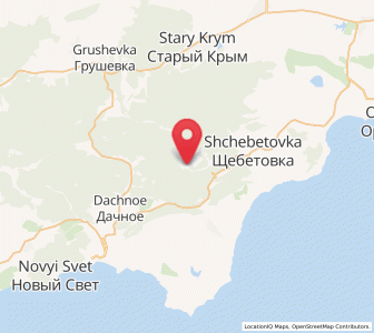 Map of Krasnokamenka, Crimea