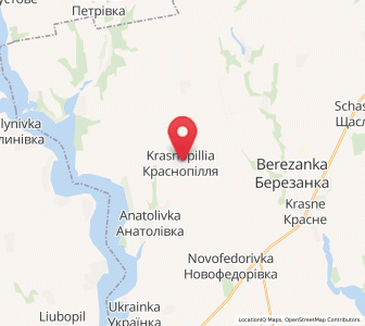 Map of Krasnopillia, Mykolaiv