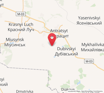 Map of Kripenskyi, Luhansk