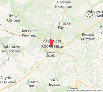 Map of Krolevets, Sumy