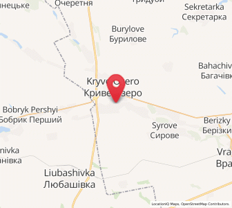 Map of Kryvé Ozéro Drouhé, Mykolaiv