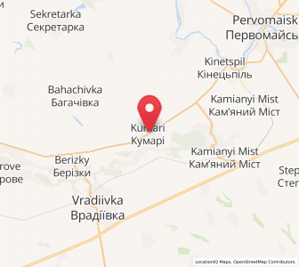 Map of Koumari, Mykolaiv