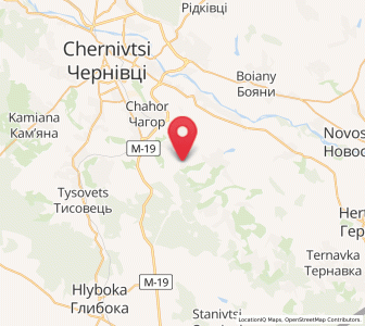 Map of Kout, Chernivtsi