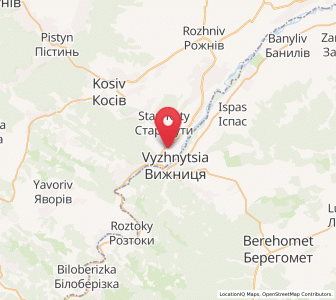 Map of Kouty, Ivano-Frankivsk