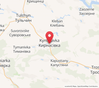 Map of Kyrnassivka, Vinnytsia