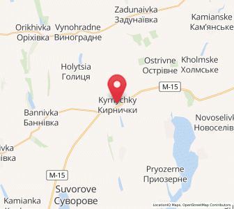 Map of Kyrnytchky, Odessa