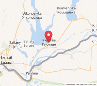 Map of Kyslytsia, Odessa