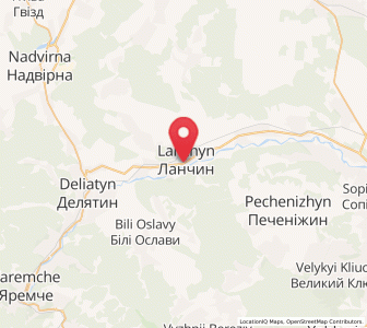 Map of Lantchyn, Ivano-Frankivsk