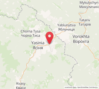 Map of Lazeshchyna, Transcarpathia