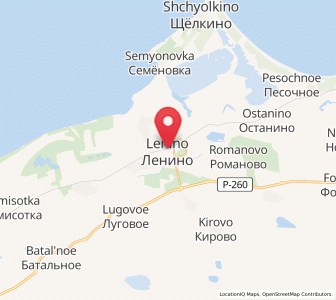 Map of Lenine, Crimea