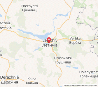 Map of Létytchiv, Khmelnytskyi