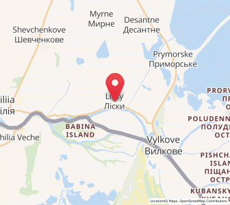 Map of Lisky, Odessa