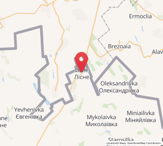 Map of Lisné, Odessa