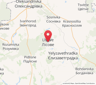 Map of Lissové, Kirovohrad