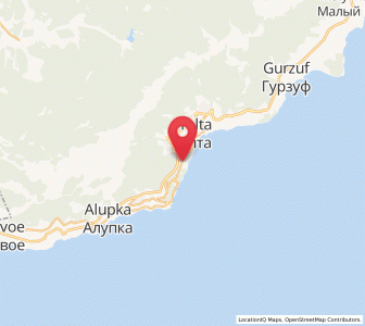 Map of Livadia, Crimea