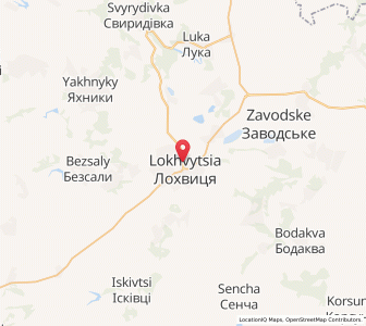 Map of Lokhvytsia, Poltava