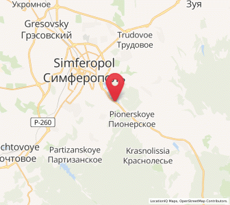 Map of Lozovoye, Crimea