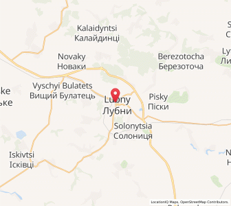Map of Loubny, Poltava