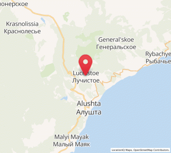 Map of Luchistoye, Crimea