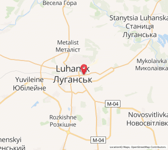 Map of Louhansk, Luhansk