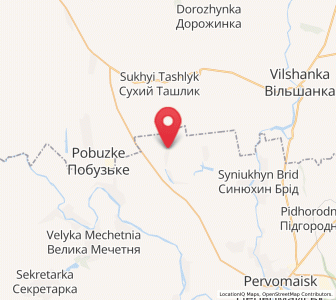 Map of Loukachivka, Mykolaiv