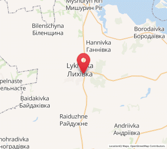 Map of Lykhivka, Dnipropetrovsk