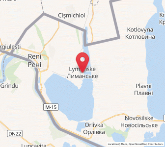 Map of Lymanské, Odessa
