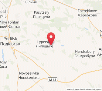 Map of Lypetské, Odessa