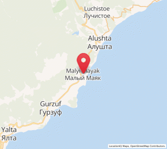 Map of Maly Mayak, Crimea
