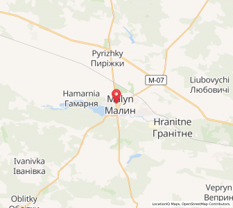 Map of Malyn, Zhytomyr