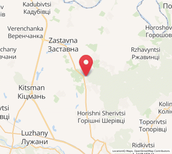 Map of Malyï Koutchouriv, Chernivtsi